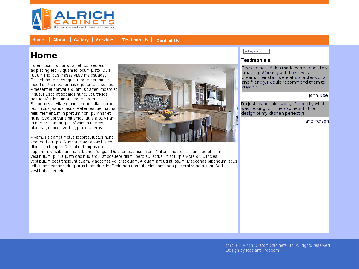 Diseño Web por Radiant Freedom para este proyecto | Diseño #5614311