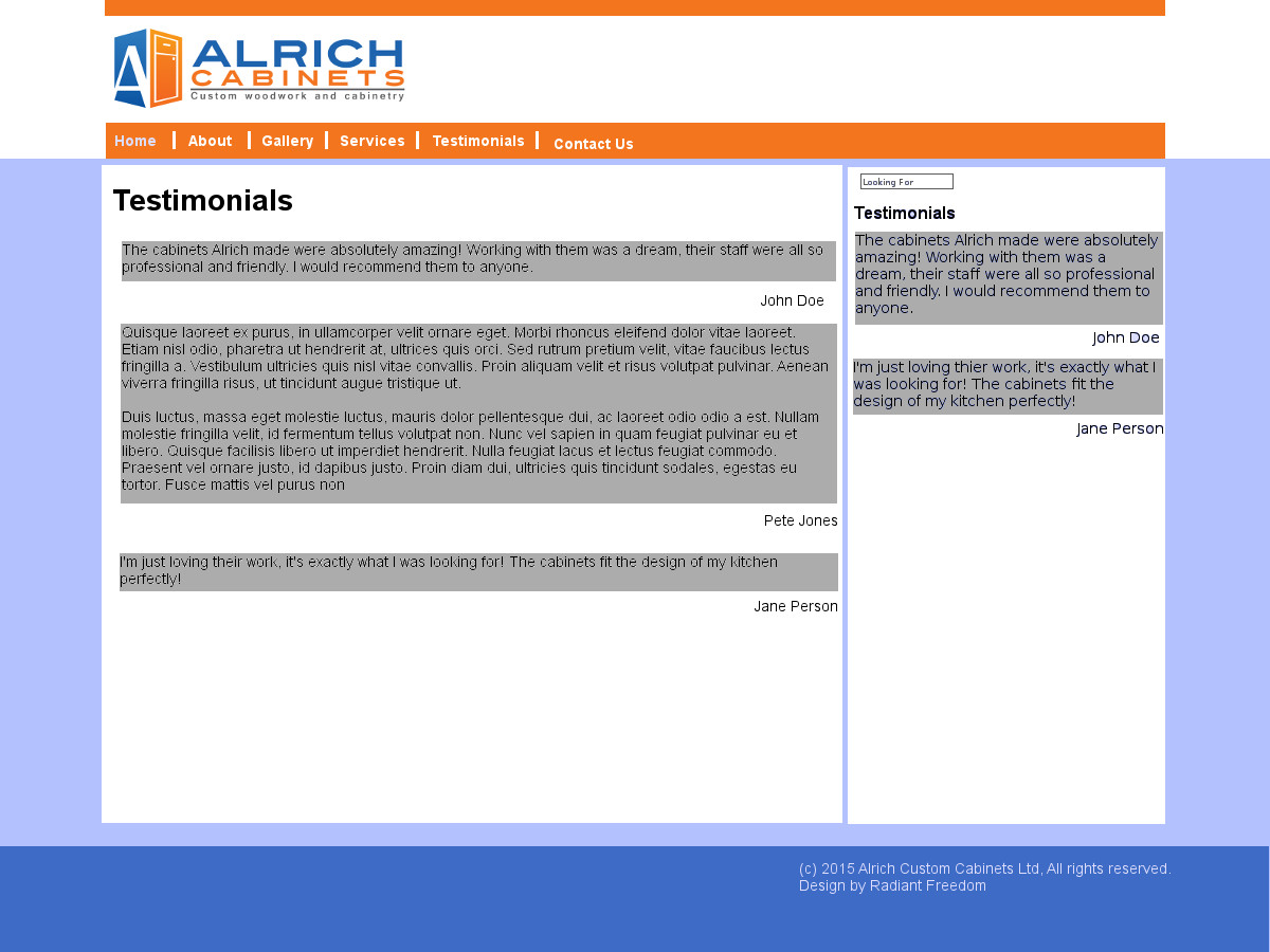 Web-Design von Radiant Freedom für dieses Projekt | Design #5614360