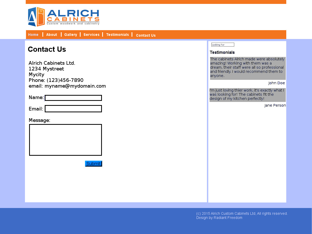 Diseño Web por Radiant Freedom para este proyecto | Diseño #5614378