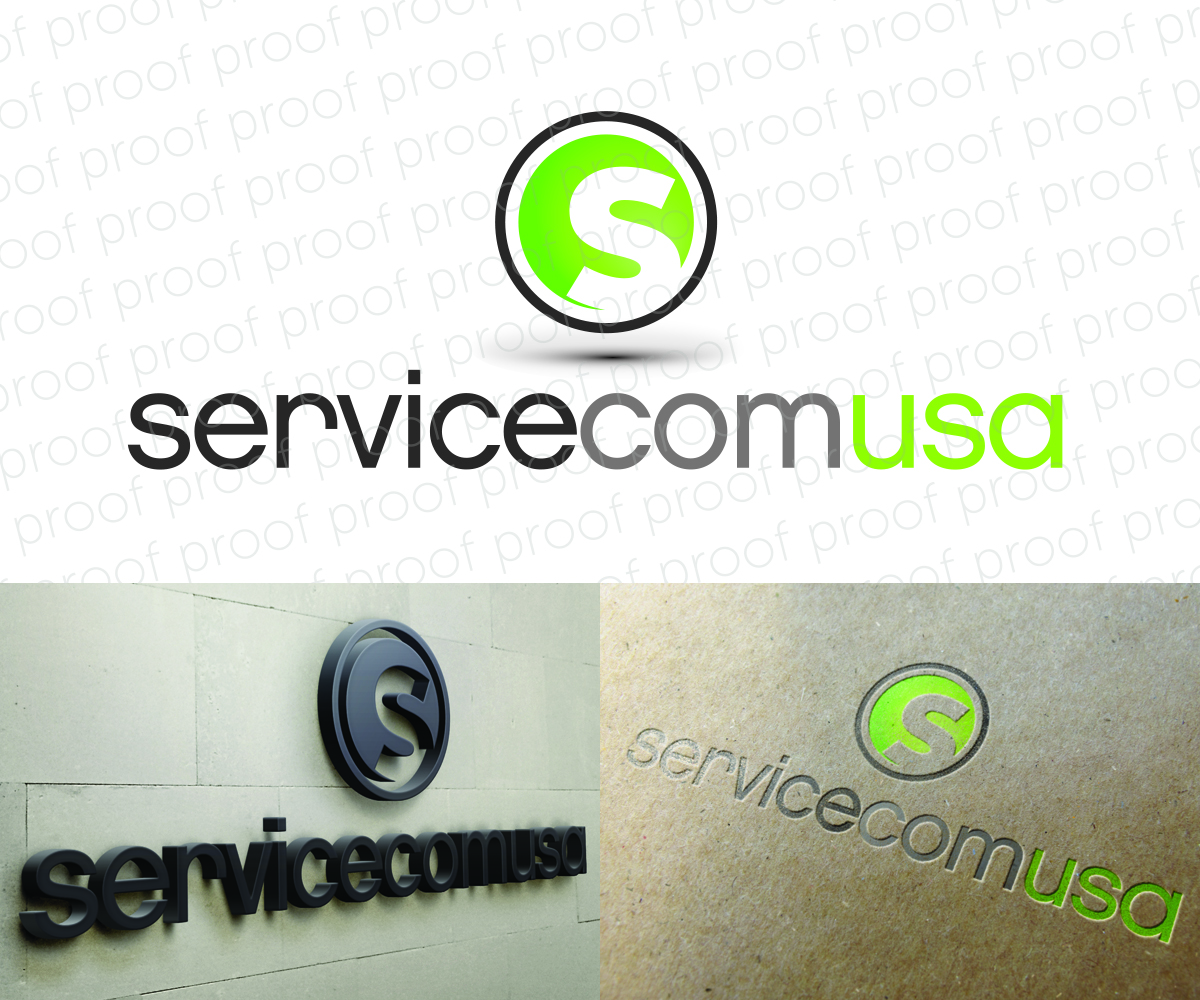 Logo Design by dfusion101 for Servicecom USA, Inc.  | Design #5580132