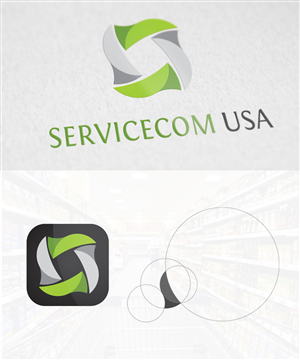Logo Design by Sheeraz for Servicecom USA, Inc.  | Design: #5536939
