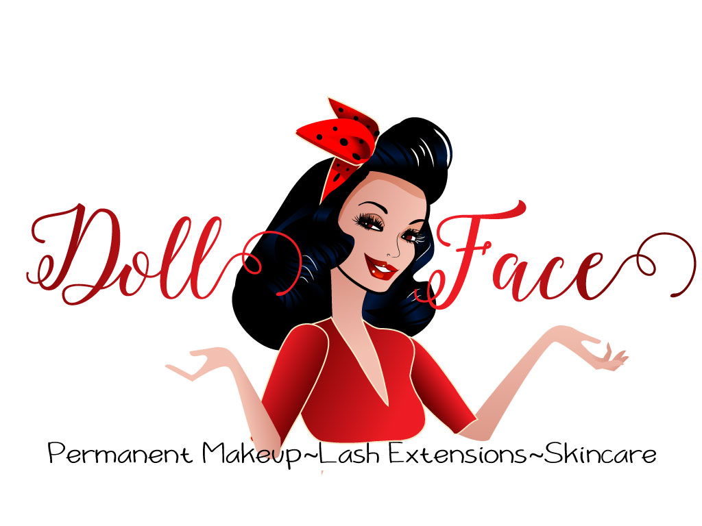 Vector Design by svetlanadragicevic for DollFace microblading, permanent makeup, lashes, and skincare. | Design #5561566