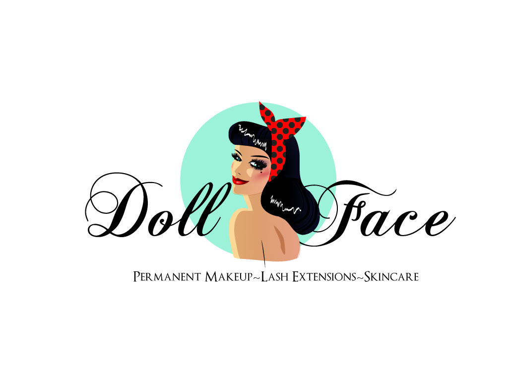 Vector Design by svetlanadragicevic for DollFace microblading, permanent makeup, lashes, and skincare. | Design #5576924