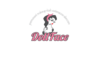 Vector Design by Mandy Illustrator for DollFace microblading, permanent makeup, lashes, and skincare. | Design: #5561827
