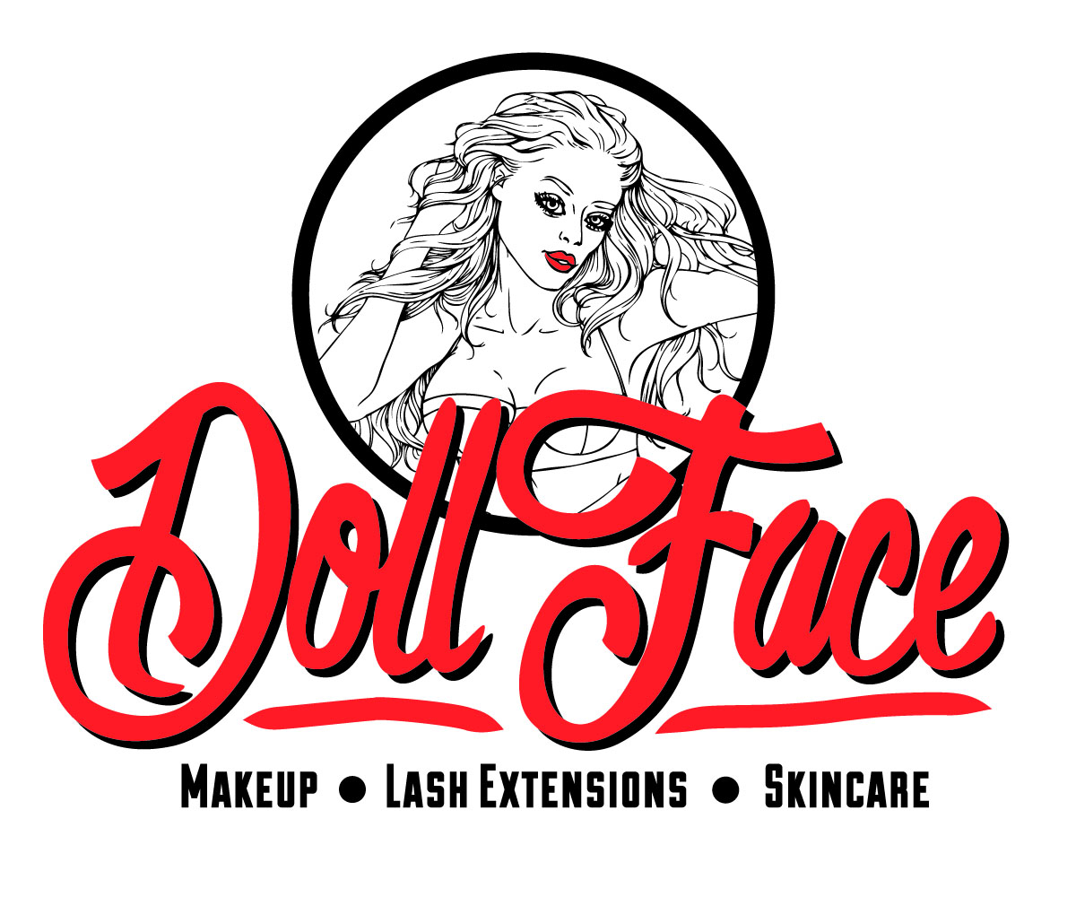 Vector Design by carrigy2 for DollFace microblading, permanent makeup, lashes, and skincare. | Design #5567829