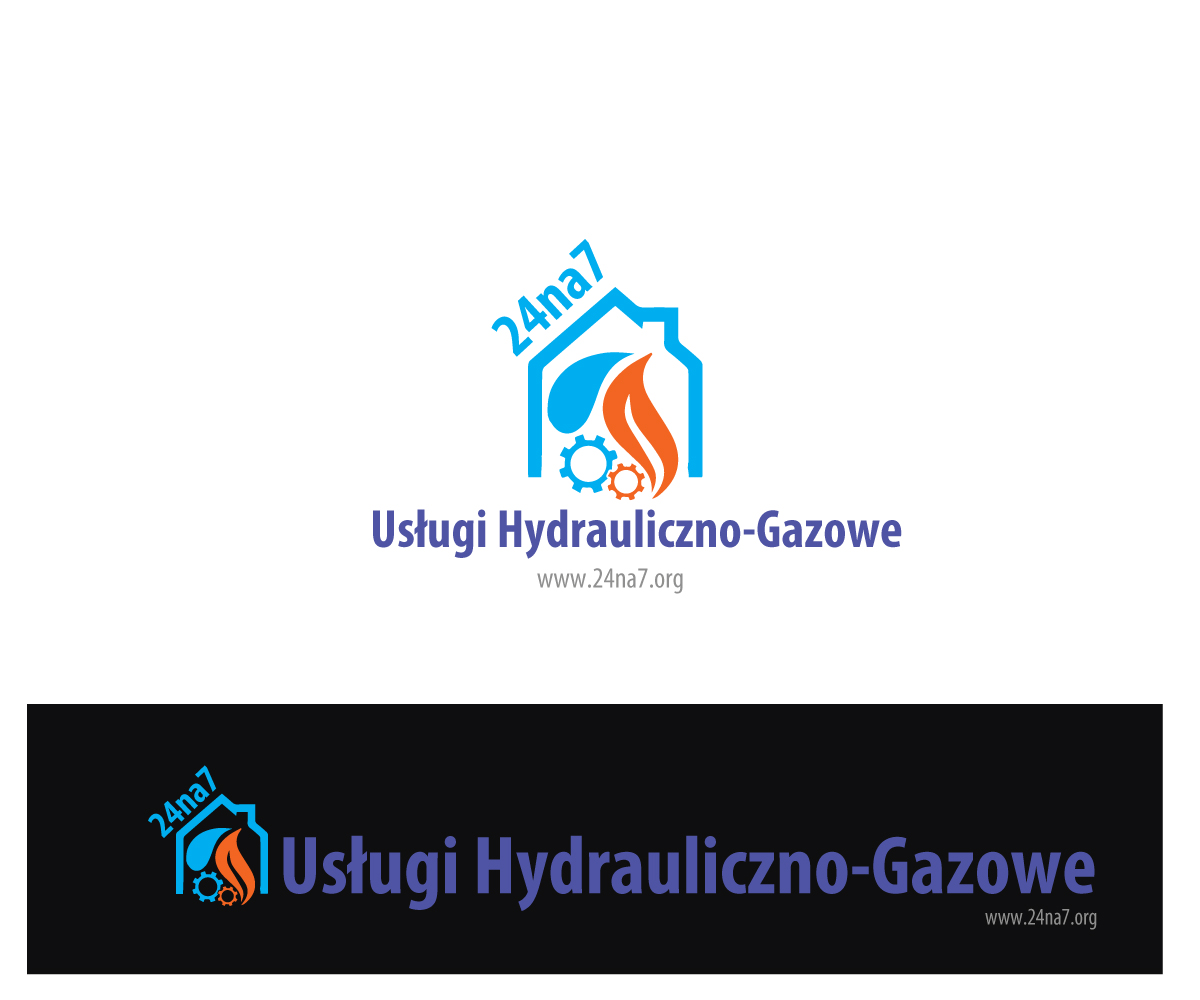 Logo Design by uk for 24na7 Uslugi Hydrauliczno-Gazowe | Design #5560358