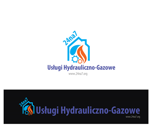 Logo Design by uk for 24na7 Uslugi Hydrauliczno-Gazowe | Design: #5560358