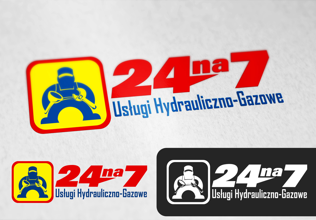 Logo Design by nivleik for 24na7 Uslugi Hydrauliczno-Gazowe | Design #5542710