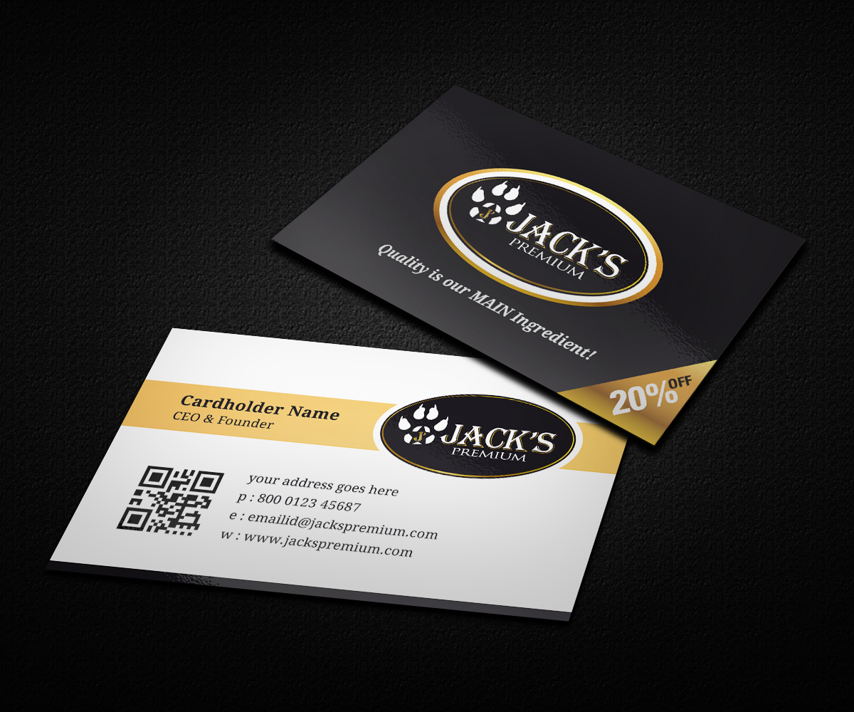 Business Card Design by ideaz2050 for Jack''s Premium | Design #5549052