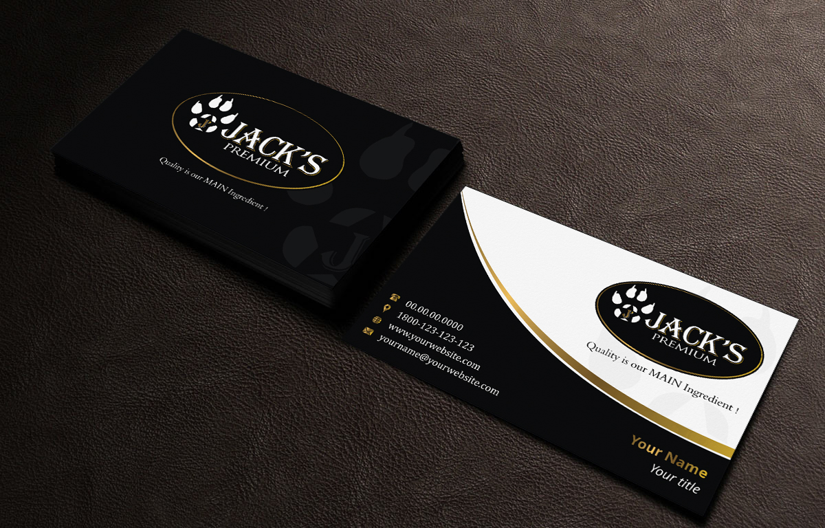 Diseño de Tarjeta de Presentación por INDIAN_Ashok para Jack''s Premium | Diseño #5551412