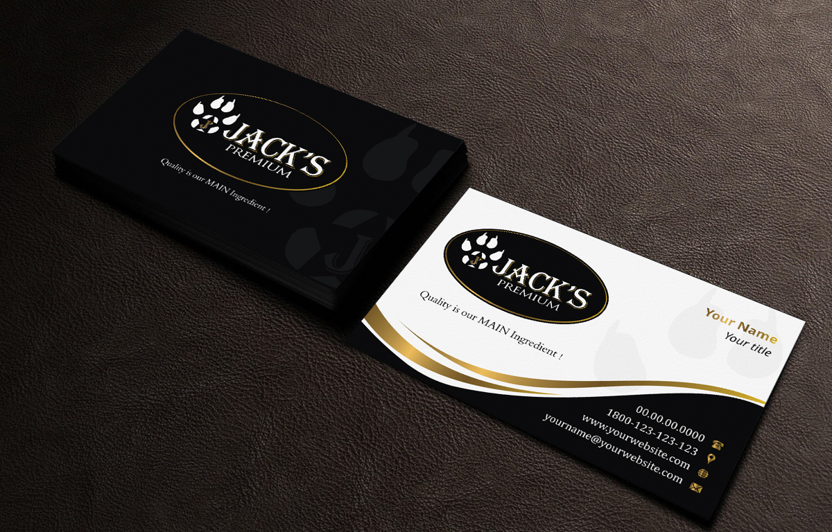 Visitenkarten-Design von INDIAN_Ashok für Jack''s Premium | Design #5551421