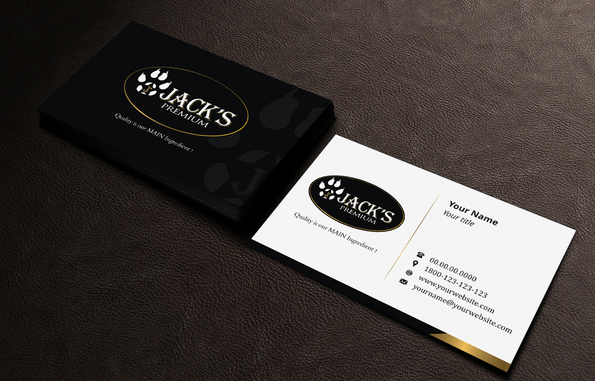 Visitenkarten-Design von INDIAN_Ashok für Jack''s Premium | Design #5551438
