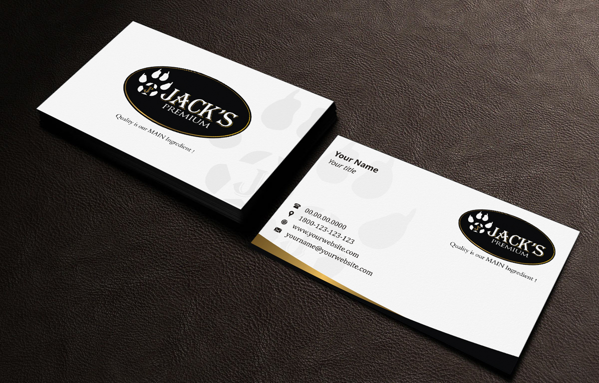 Visitenkarten-Design von INDIAN_Ashok für Jack''s Premium | Design #5551445