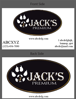 Visitenkarten-Design von yashmakwana2012 für Jack''s Premium | Design #5548832