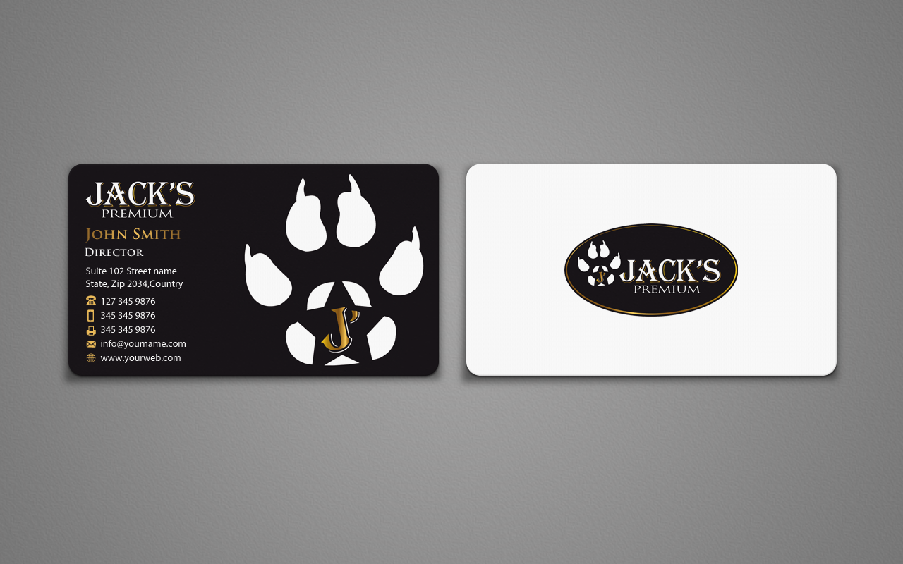 Business Card Design by pixelfountain for Jack''s Premium | Design: #5568641