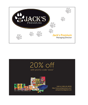 Visitenkarten-Design von rupakiran für Jack''s Premium | Design #5542655