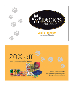 Diseño de Tarjeta de Presentación por HariKiranIsukapalli para Jack''s Premium | Diseño: #5542691