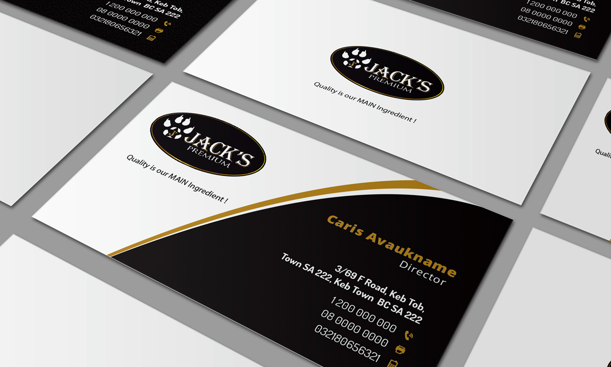 Design de Carte de Visite par asimali pour Jack''s Premium | Design #5561529