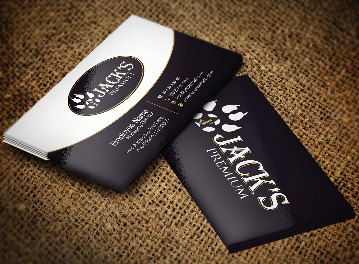 Business Card Design by Lanka Ama for Jack''s Premium | Design #5547010
