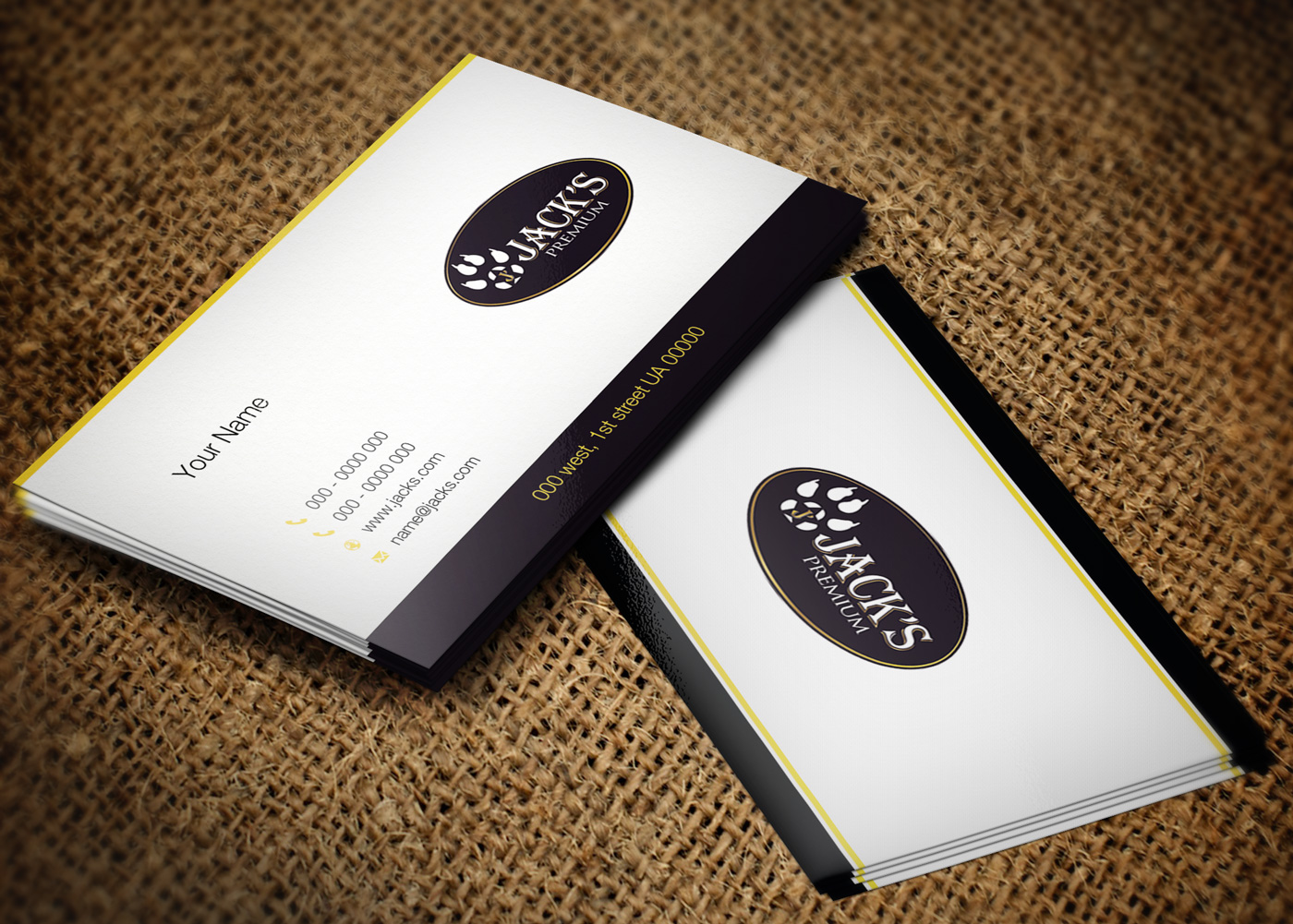 Visitenkarten-Design von Lanka Ama für Jack''s Premium | Design #5547011