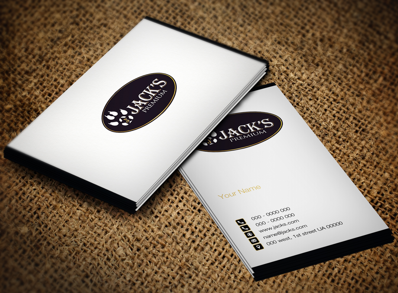 Diseño de Tarjeta de Presentación por Lanka Ama para Jack''s Premium | Diseño #5547014