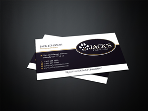 Diseño de Tarjeta de Presentación por Stylez Designz para Jack''s Premium | Diseño: #5607625