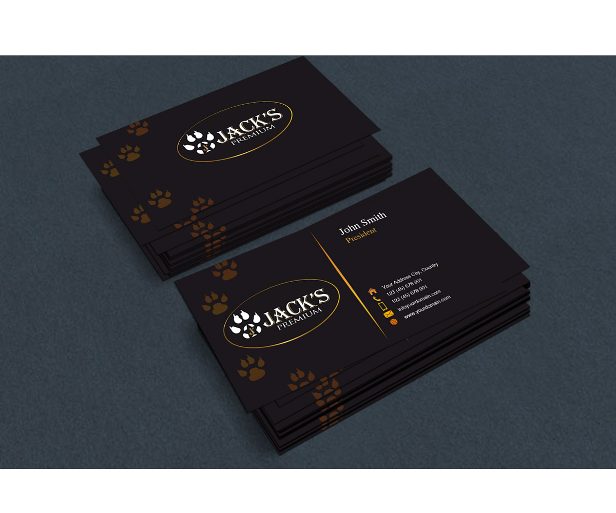 Business Card Design by polj designs for Jack''s Premium | Design #5549764
