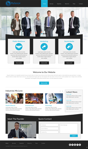 Web Design by pb for My Own Company | Design: #5551417