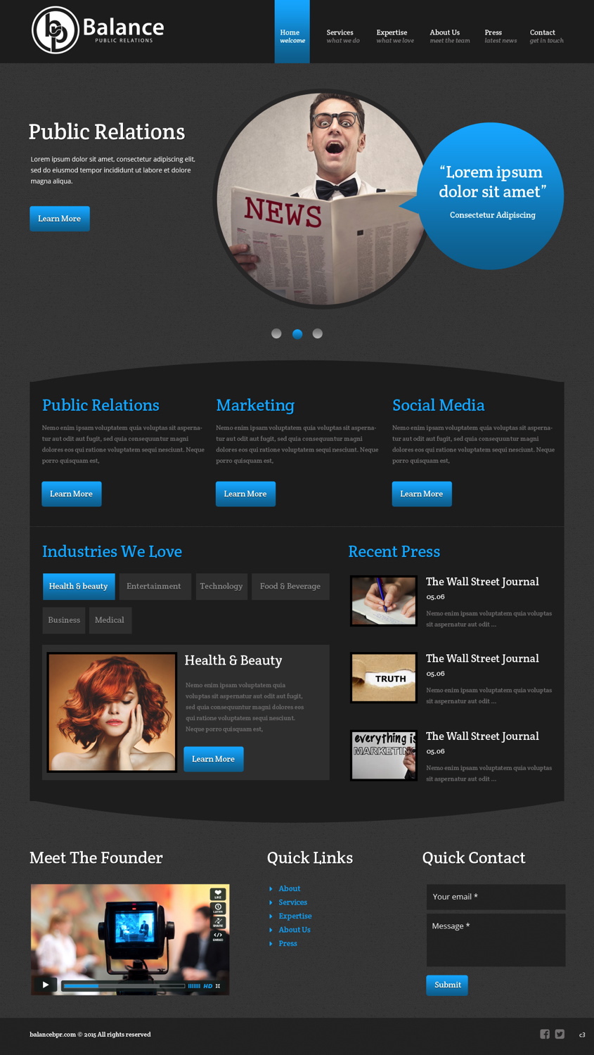 Web Design by pb for My Own Company | Design #5551423