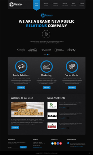 Web Design by pb for My Own Company | Design: #5551430