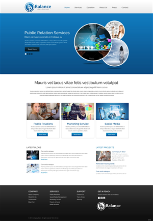 Web Design by pb for My Own Company | Design: #5551434