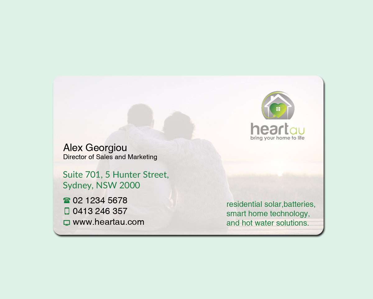 Design de Carte de Visite par nuhanenterpriseIT pour Heartau | Design #5552900