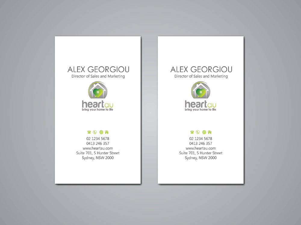 Design de Carte de Visite par shaikhdesign pour Heartau | Design #5549329