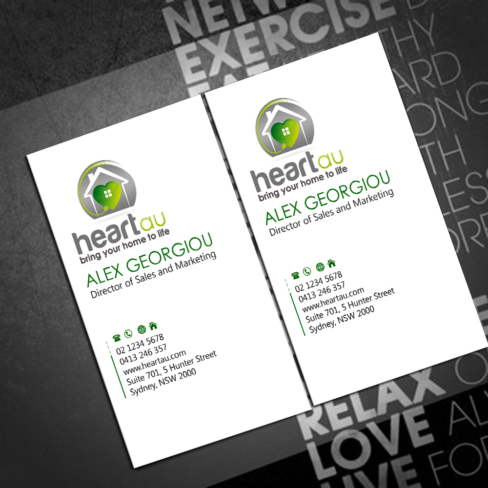 Business Card Design by shaikhdesign for Heartau | Design #5549426