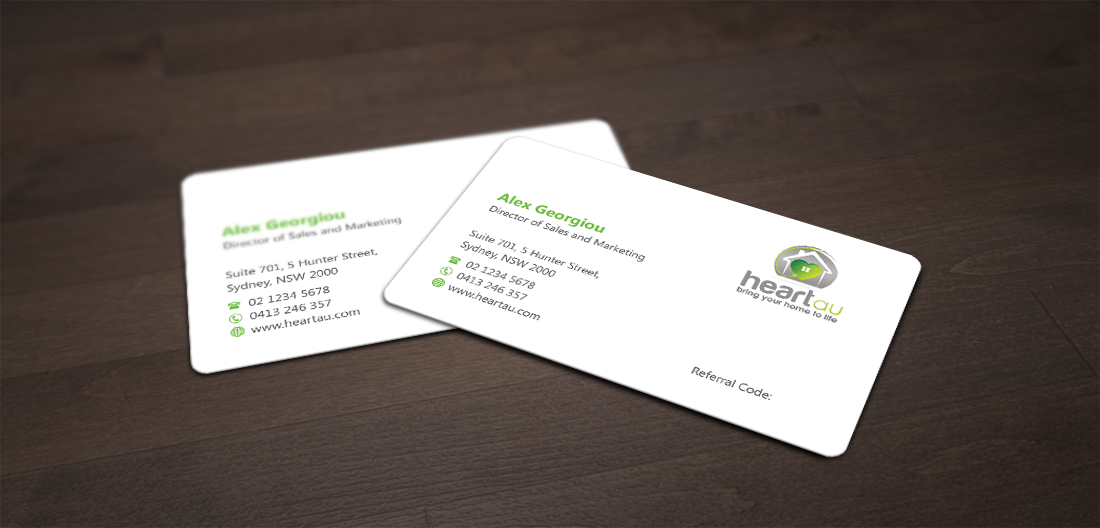 Business Card Design by shaikhdesign for Heartau | Design #5551072