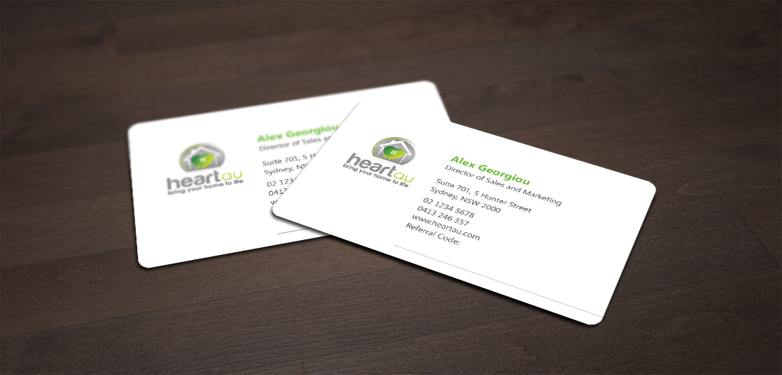 Business Card Design by shaikhdesign for Heartau | Design #5551179
