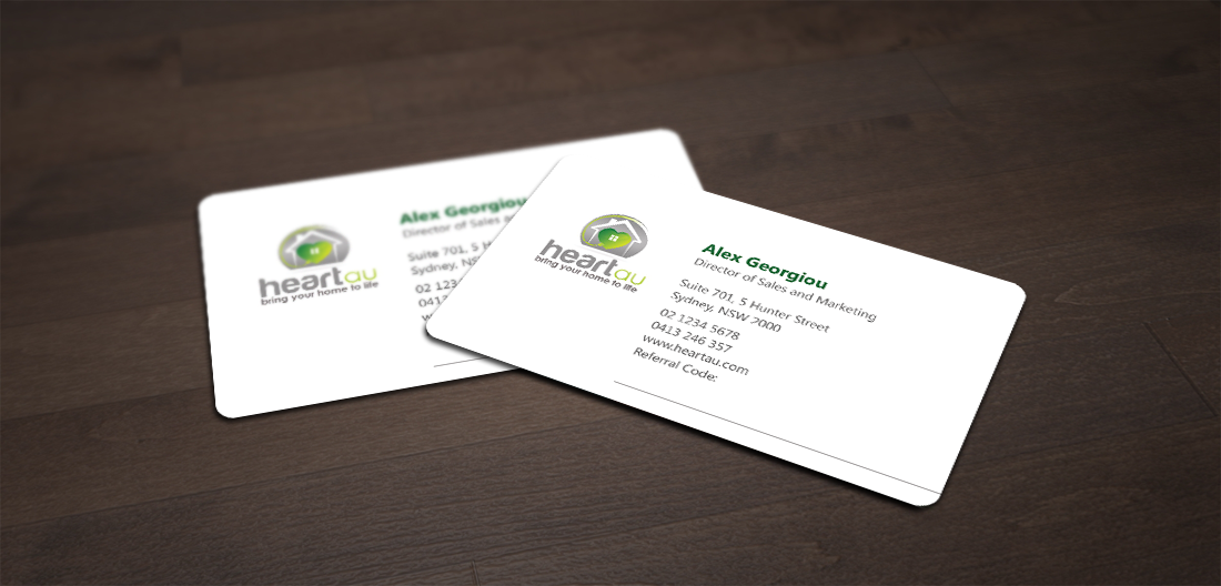 Business Card Design by shaikhdesign for Heartau | Design #5556871