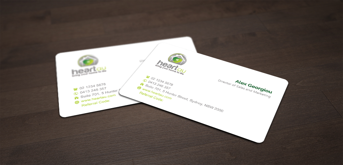 Business Card Design by shaikhdesign for Heartau | Design #5557086