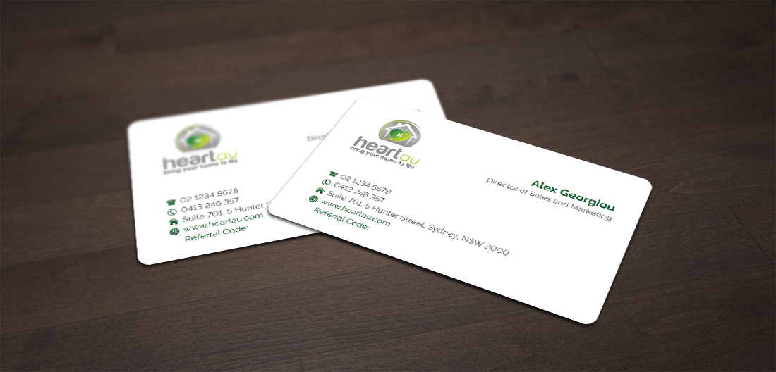 Business Card Design by shaikhdesign for Heartau | Design #5557119