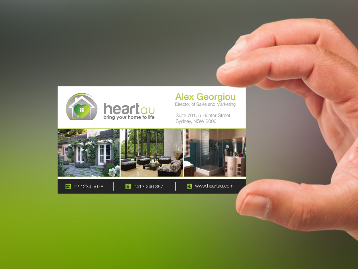 Business Card Design by Lanka Ama for Heartau | Design #5547391