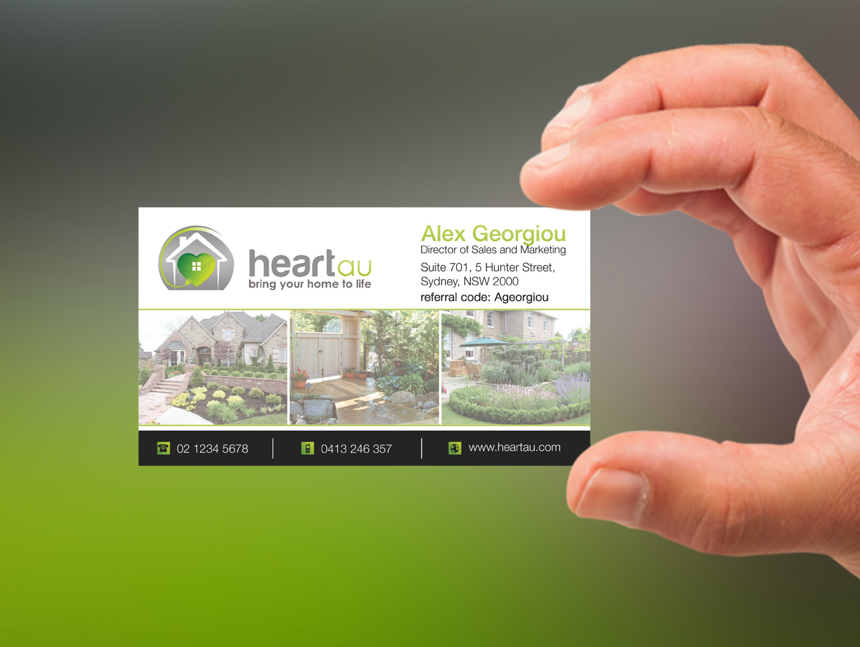 Business Card Design by Lanka Ama for Heartau | Design #5550632