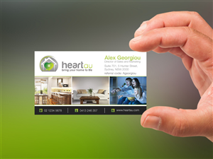 Business Card Design by Lanka Ama for Heartau | Design: #5550636