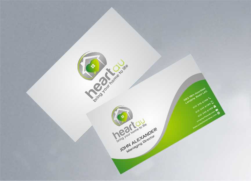Business Card Design by szabist for Heartau | Design #5559146