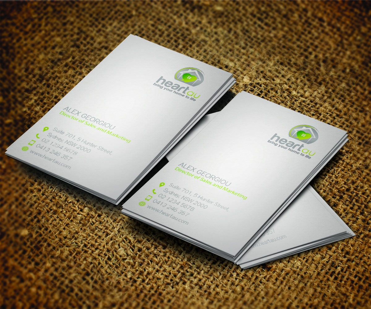Visitenkarten-Design von janinevaldover für Heartau | Design #5550811