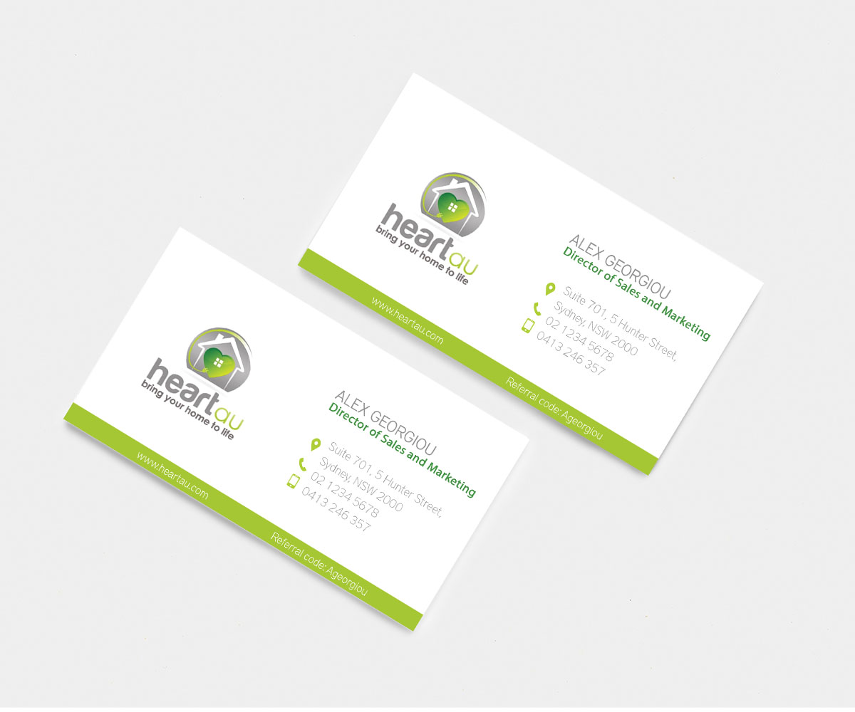 Business Card Design by janinevaldover for Heartau | Design #5564617