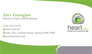 Business Card Design by Allinna for Heartau | Design: #5561410