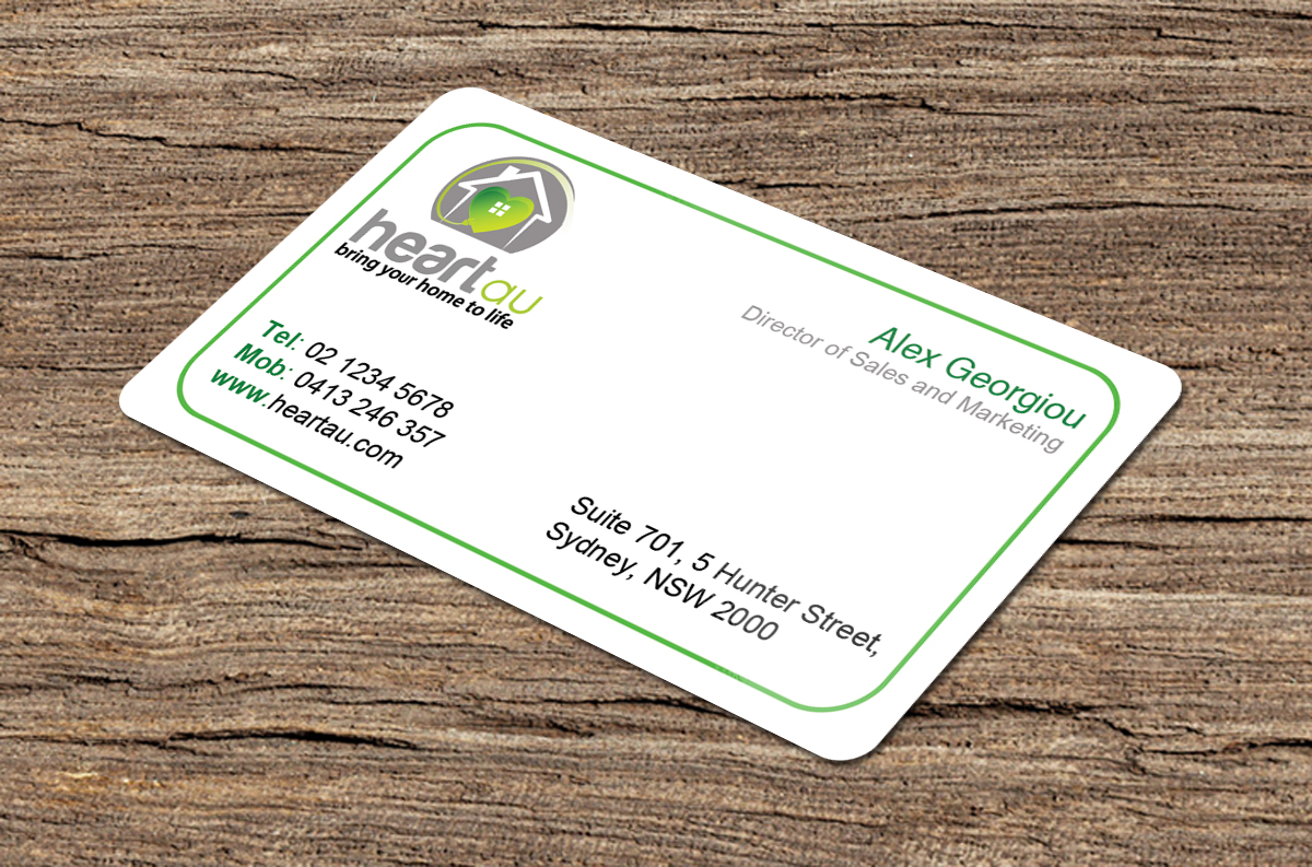 Business Card Design by AFHUN for Heartau | Design #5552484