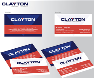 Business Card Design by GGV for Clayton Drainage Earthworks | Design: #5543551