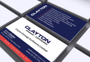 Design de Carte de Visite par  Artman pour Clayton Drainage Earthworks | Design : #6923670