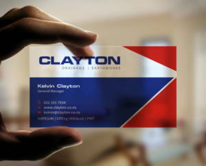 Design de Carte de Visite par INDIAN_Ashok pour Clayton Drainage Earthworks | Design : #6896771